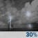 Wednesday Night: Slight Chance Showers And Thunderstorms then Chance Showers And Thunderstorms