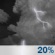 Tonight: A slight chance of showers and thunderstorms before 1am, then patchy fog. Mostly cloudy, with a low around 66. Southwest wind around 0 mph. Chance of precipitation is 20%. New rainfall amounts less than a tenth of an inch possible. Tonight: Slight Chance Showers And Thunderstorms